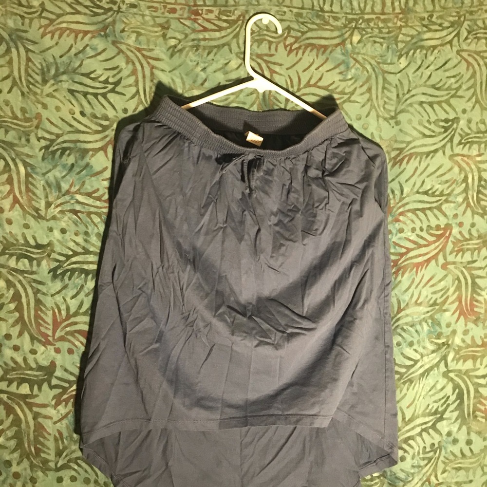 Midi Tie Skirt by Tea in Navy